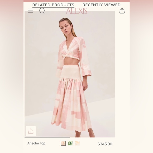 Elegant Pink Skirt by Alexis - Picture 1 of 8